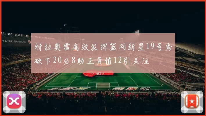 特拉奥雷高效发挥篮网新星19号秀砍下20分8助正负值12引关注